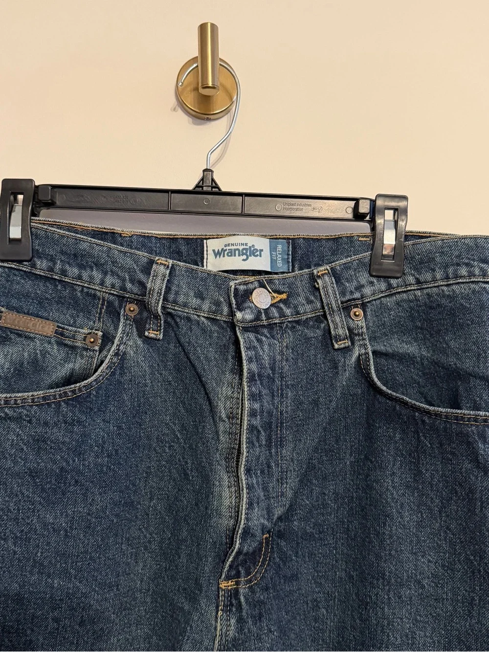Wrangler Relaxed Fit Dark Blue Men's Jeans 34x32